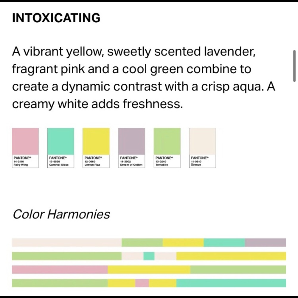 PANTONE COLOUR STORIES SPRING 2021